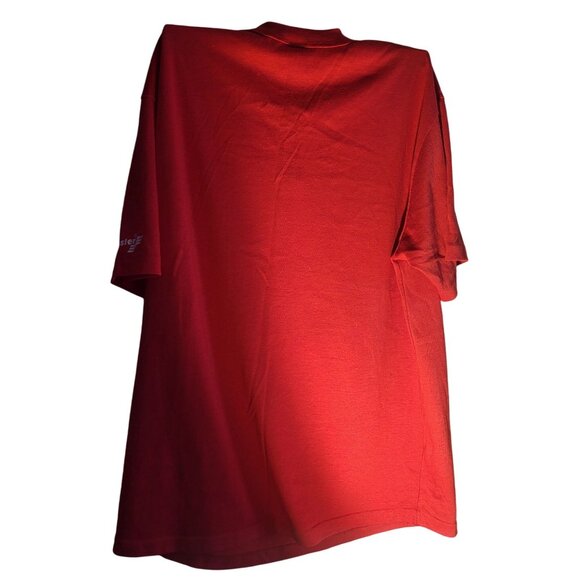 Vintage 1990 Swingster MLB Cincinnati Reds Henley Shirt Red Size L - Picture 5 of 7